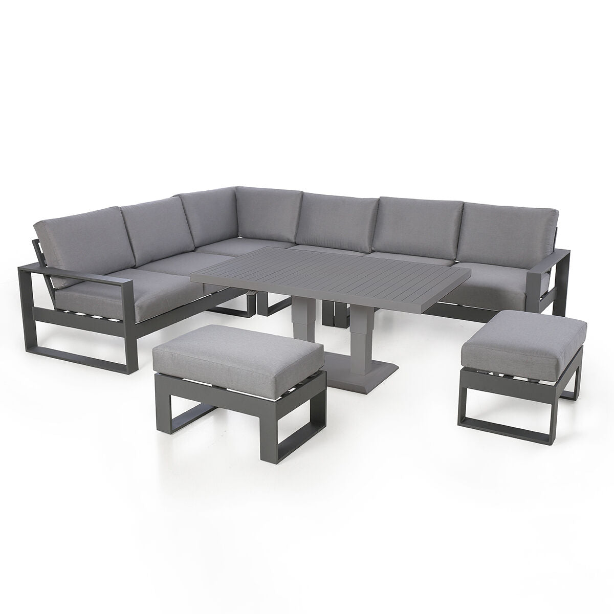 Homeflair -Amalfi Large Aluminium Corner Dining Set