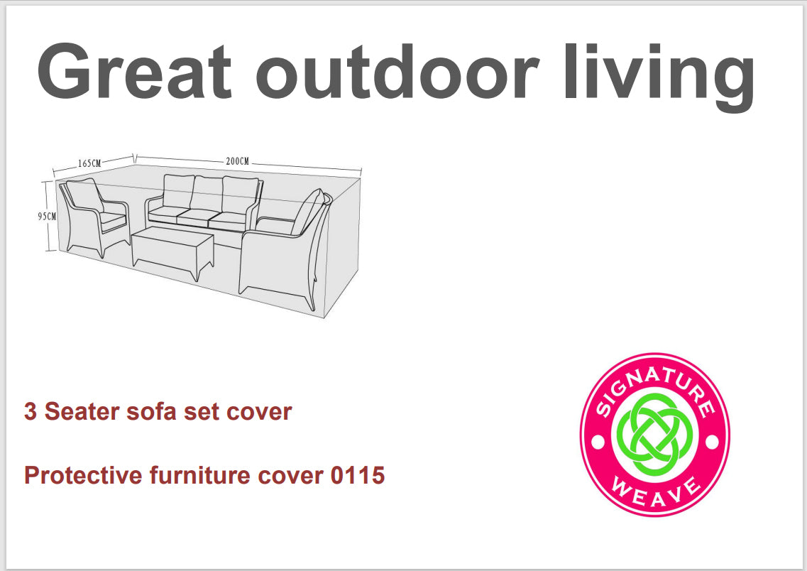 Rattan Protective Cover for 3 Seater Sofa Sets | Cove0115