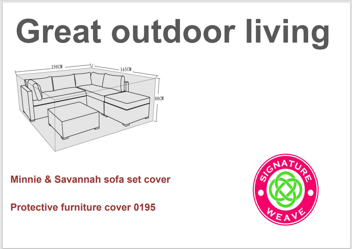 Rattan Protective Cover for Savannah 230 x 165 x 80cm | Cove0195