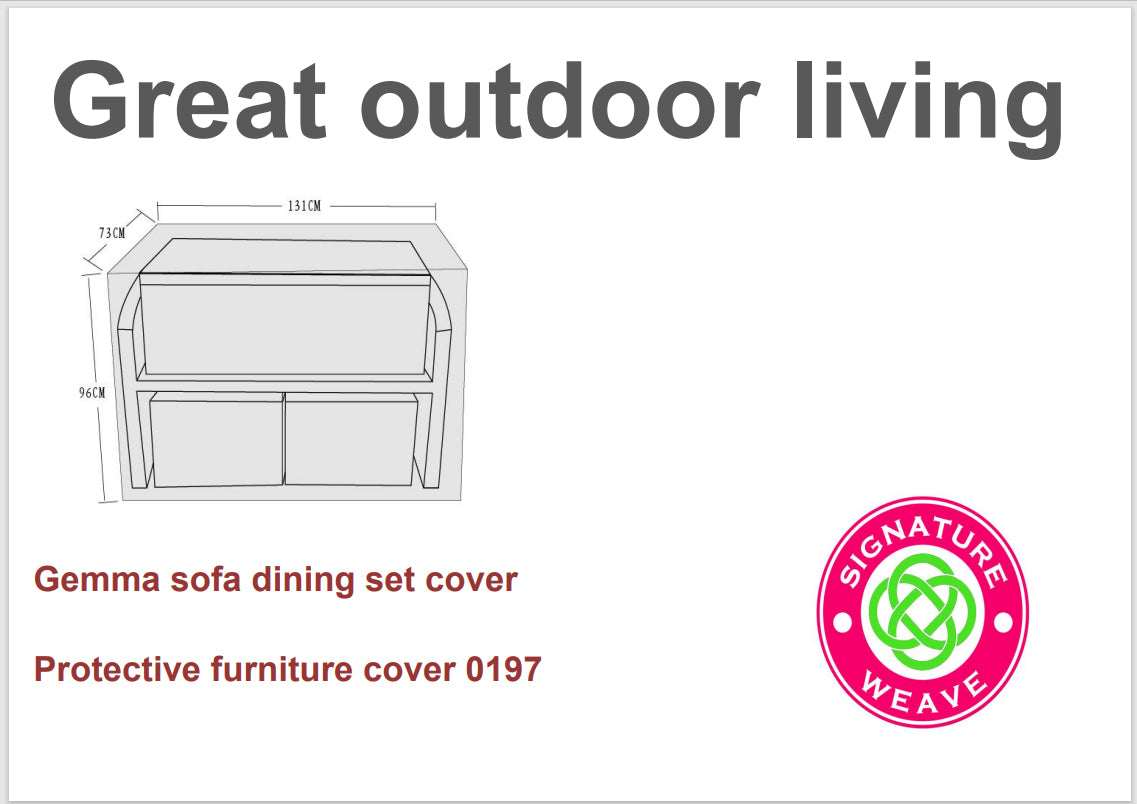 Rattan Protective Cover for Gemma Set 73 x 131 x 76cm | Cove0197