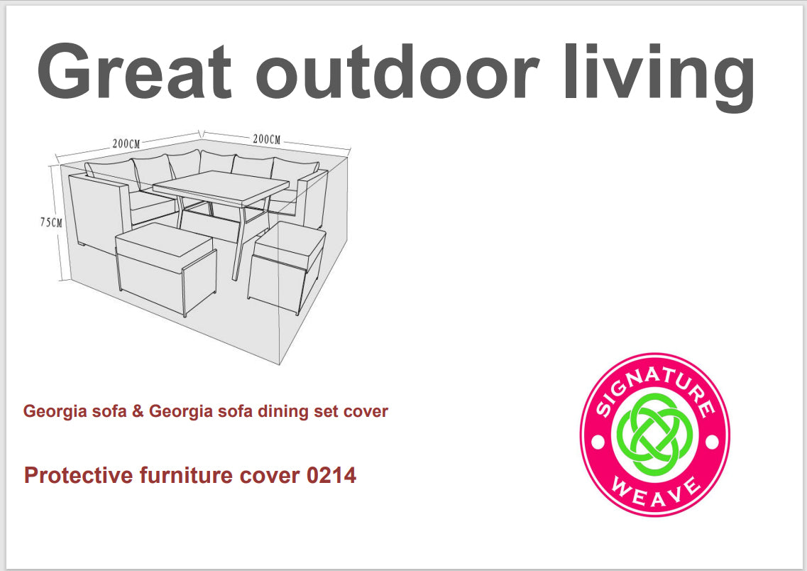 Rattan Protective Cover for Georgia Sets 200 x 200cm | Cove0214