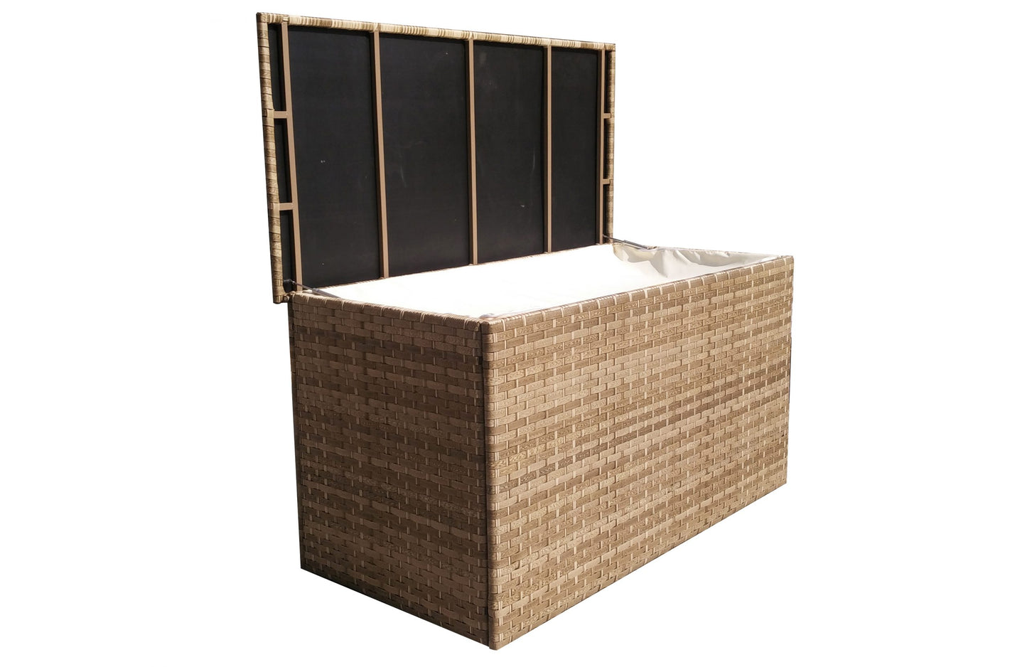 Rattan Medium Cushion Box in 3 Wicker Caramel Weave | Cush0101