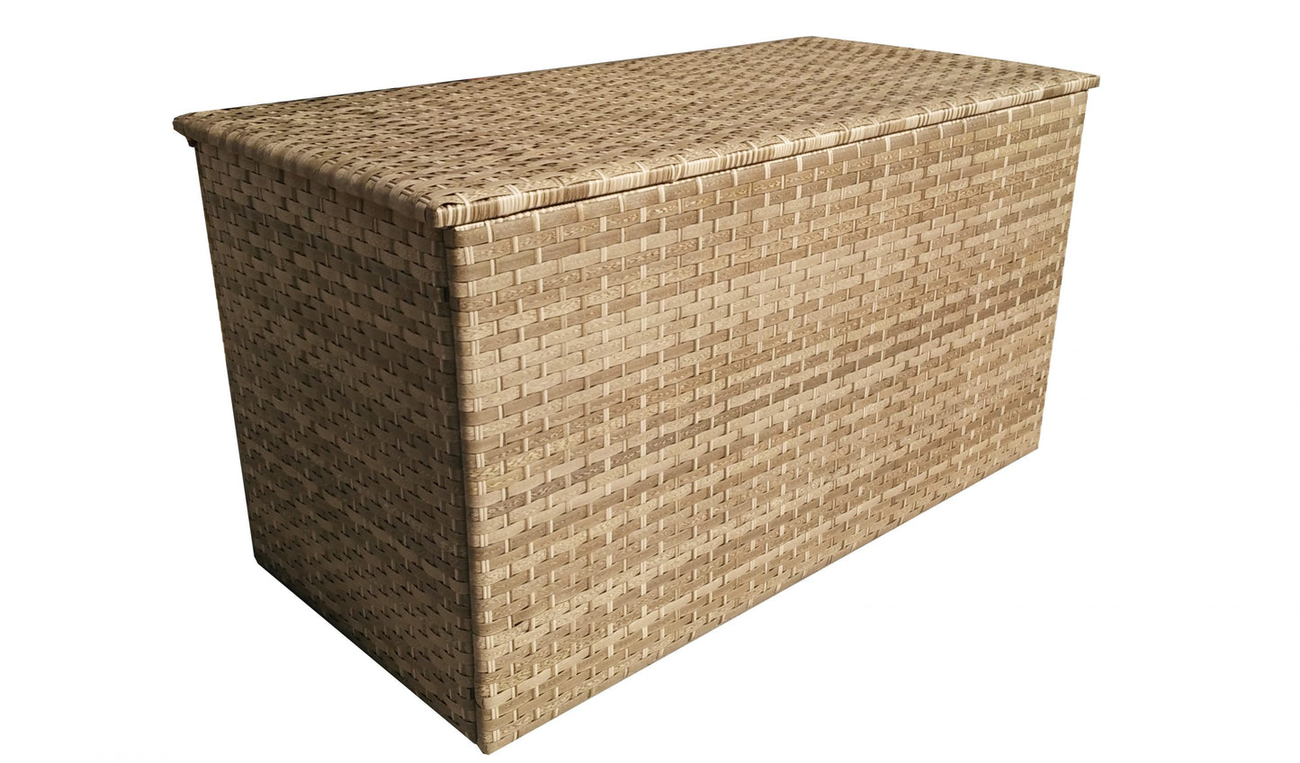 Rattan Medium Cushion Box in 3 Wicker Caramel Weave | Cush0101