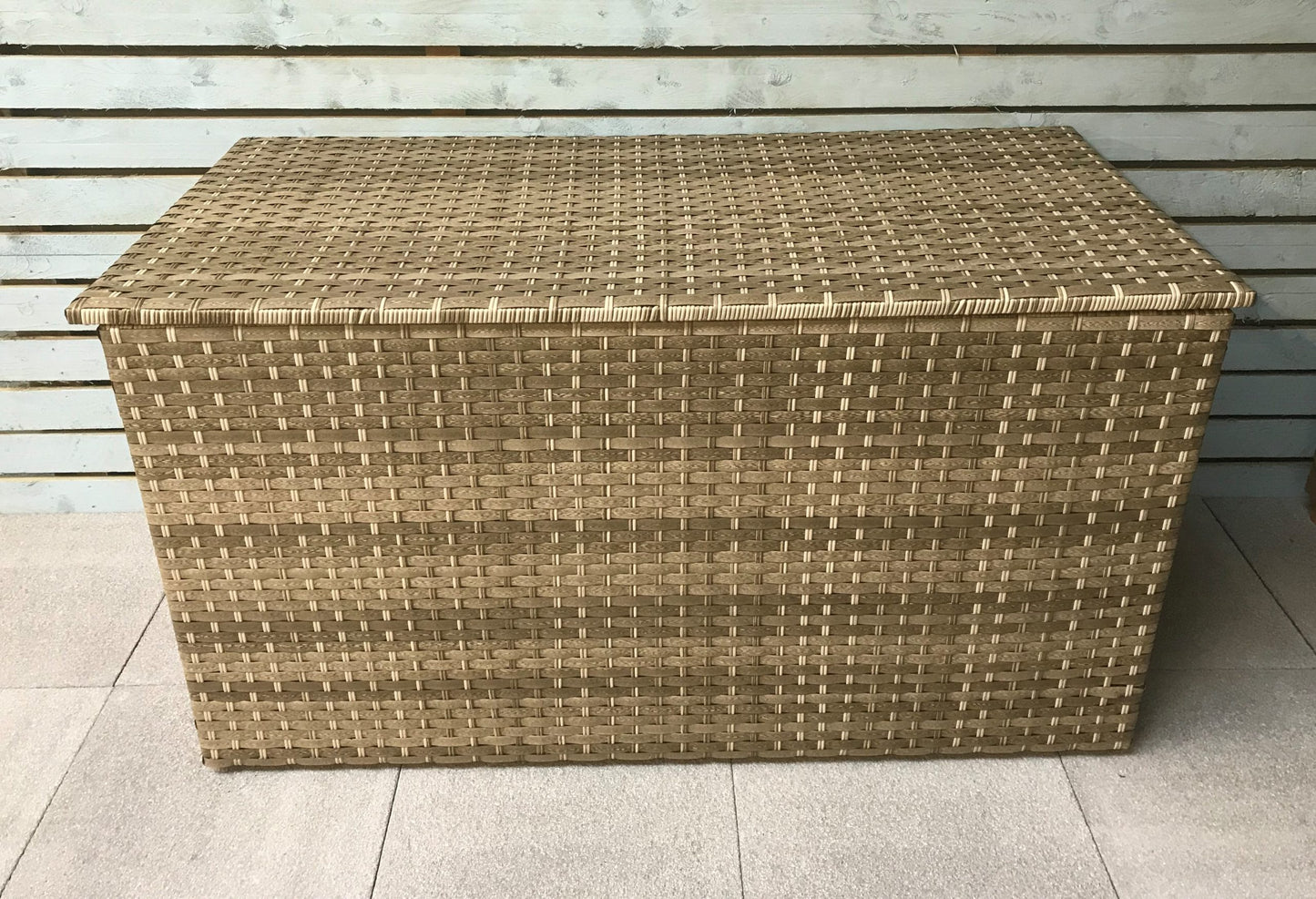 Rattan Medium Cushion Box in 3 Wicker Caramel Weave | Cush0101