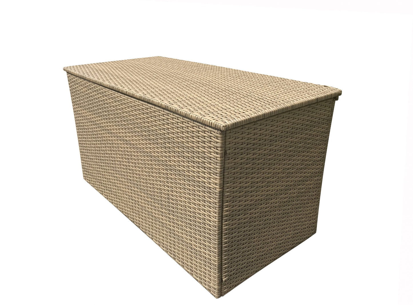 Rattan Large Cushion Box in 12mm Half Round Nature Weave | Cush0279