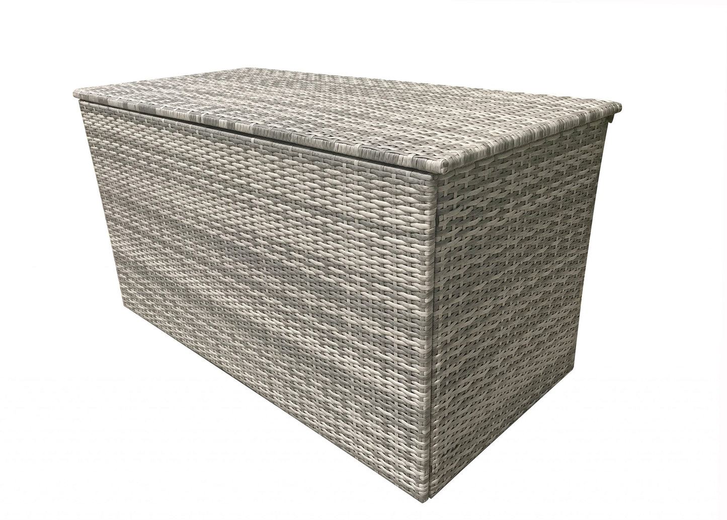 Rattan Large Cushion Box in 12mm Half Round Grey Weave | Cush0280