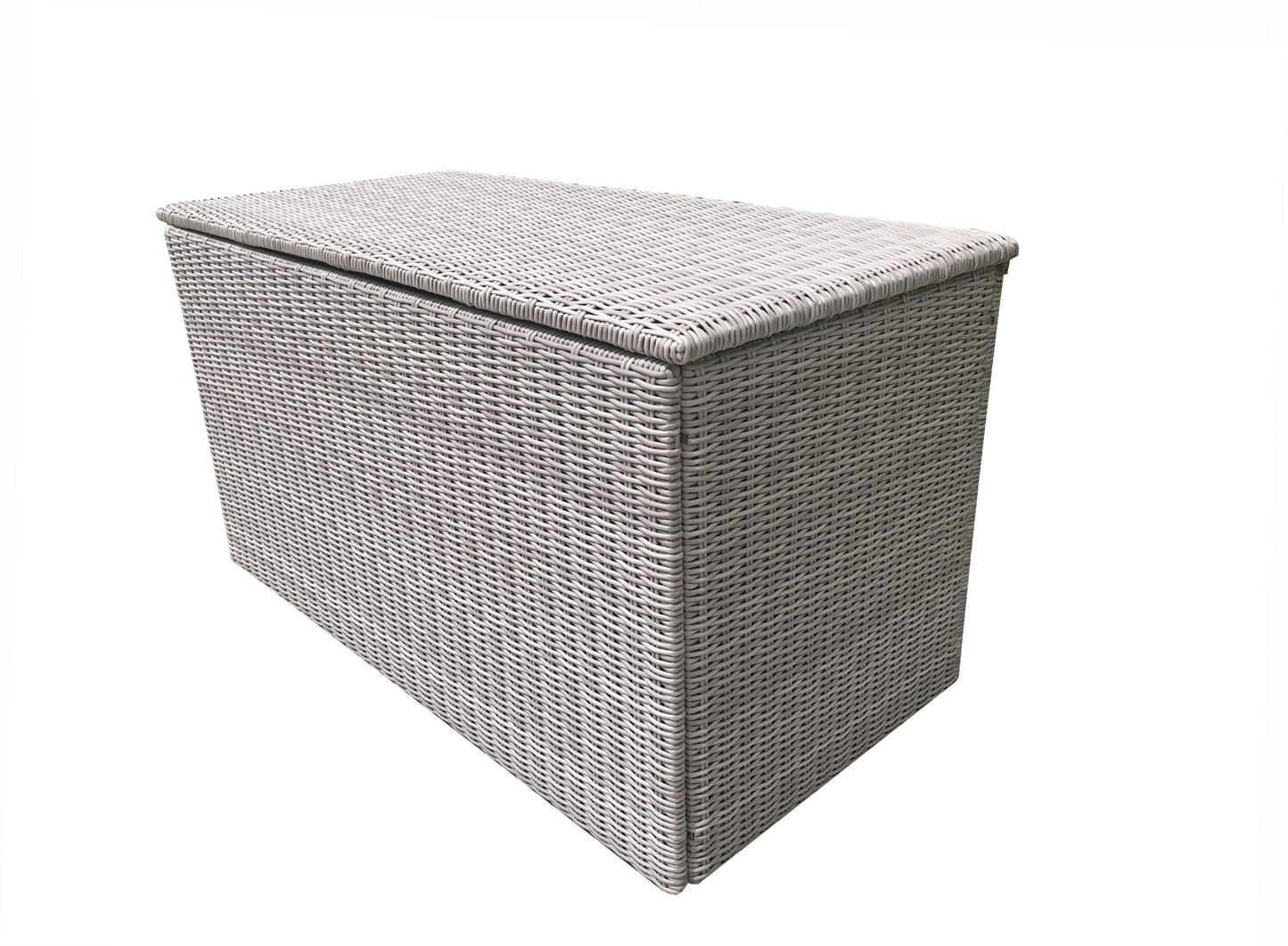 Rattan Large Cushion Box in 8mm Half Round Grey Weave | Cush0281