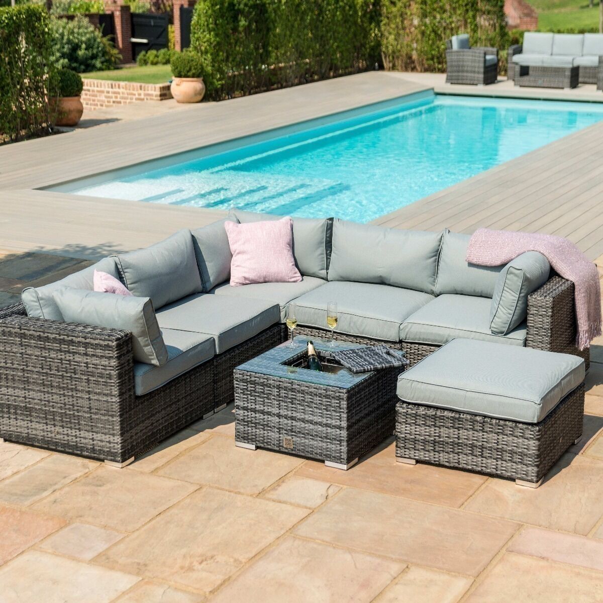 Homeflair - London Rattan Corner Group