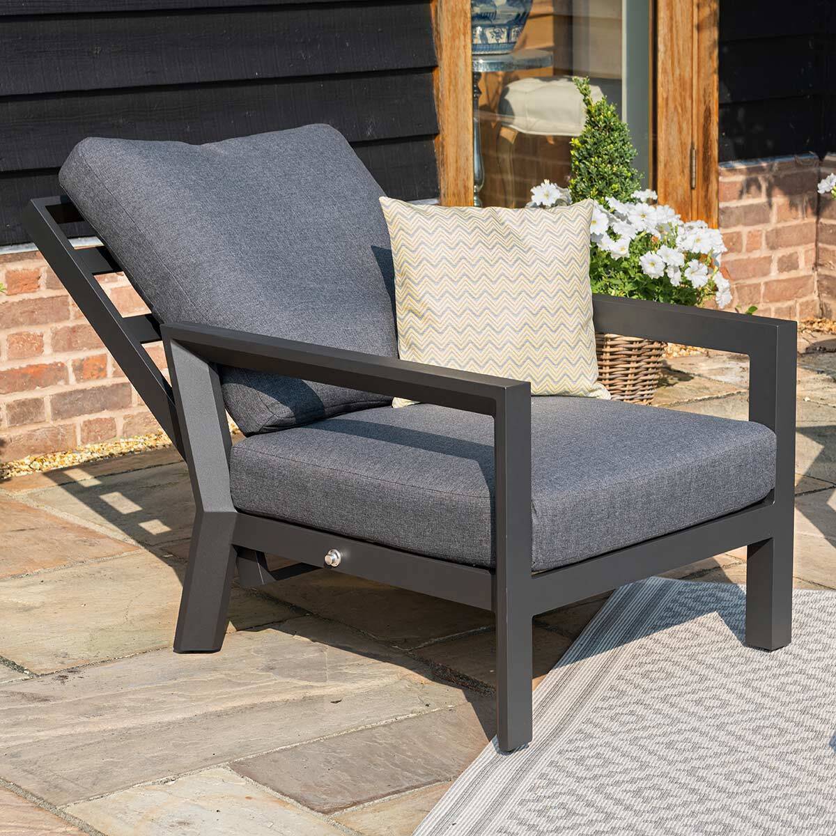 Homeflair - Manhattan Reclining Aluminium Corner Dining Set