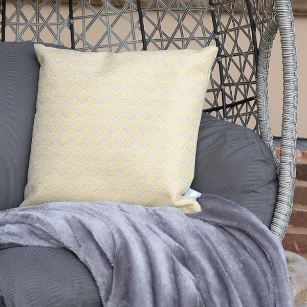 Homeflair - Ascot Rattan Hanging Double Chair with Weatherproof Cushions