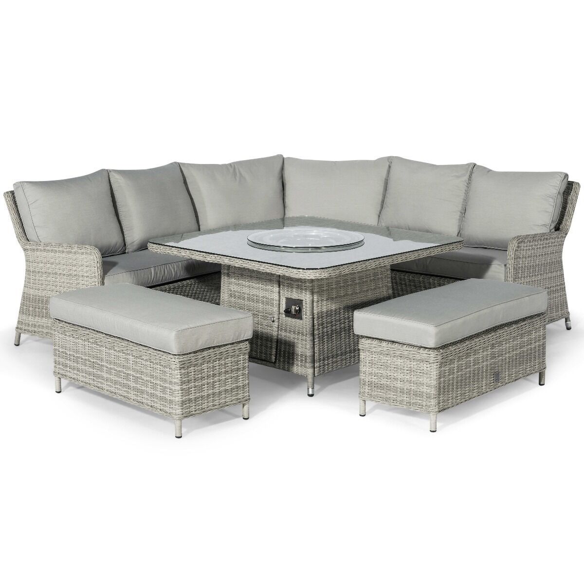 Homeflair - Oxford Royal Rattan Corner Dining Sofa Set