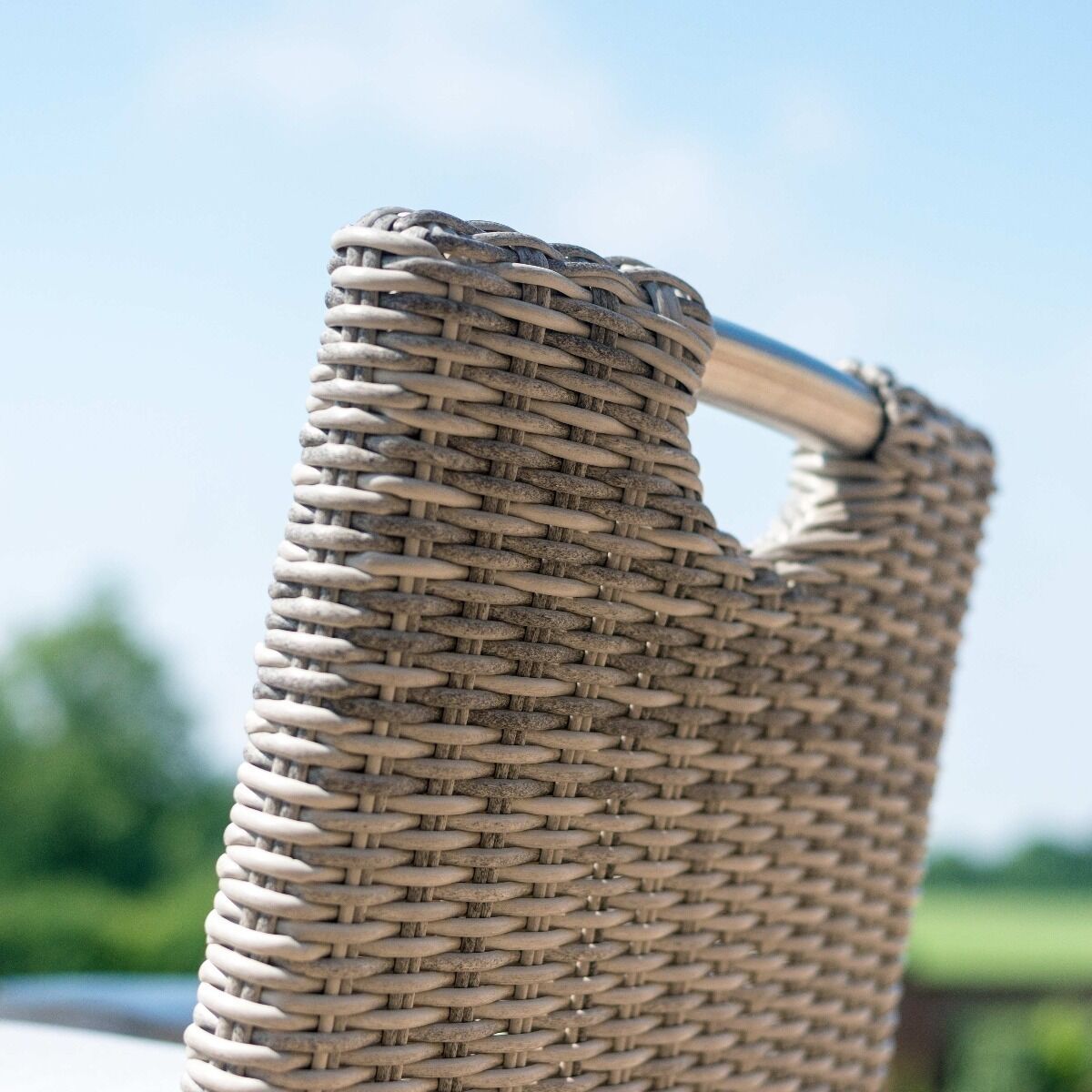Homeflair - Oxford 6 Seat Round Rattan Bar Set