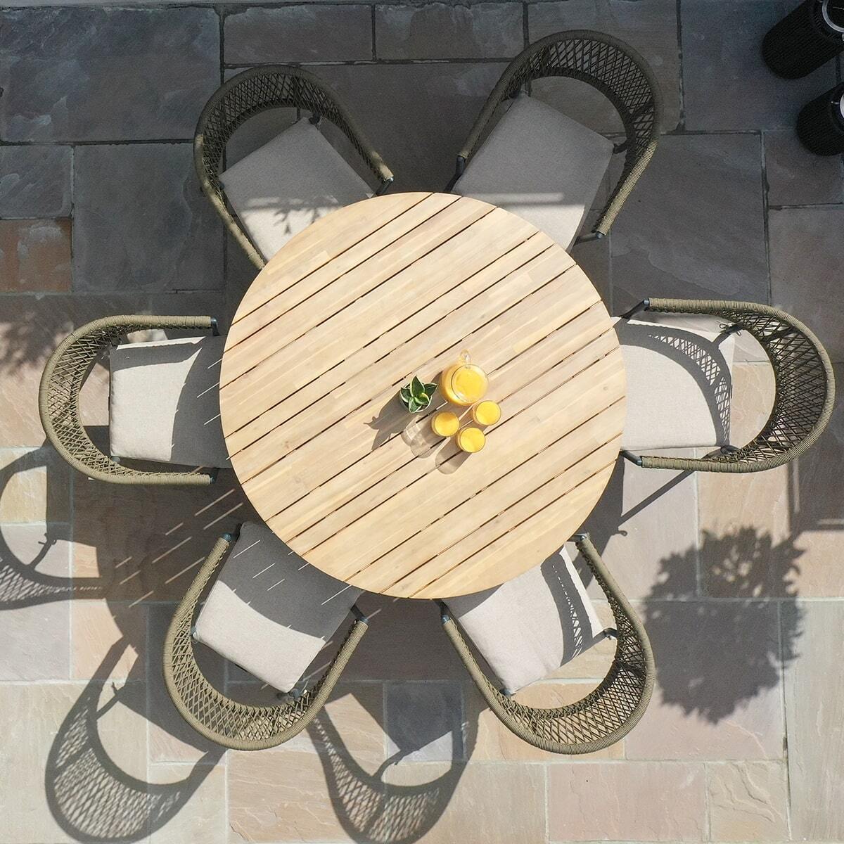Homeflair - Bali Rope Weave Dining Set