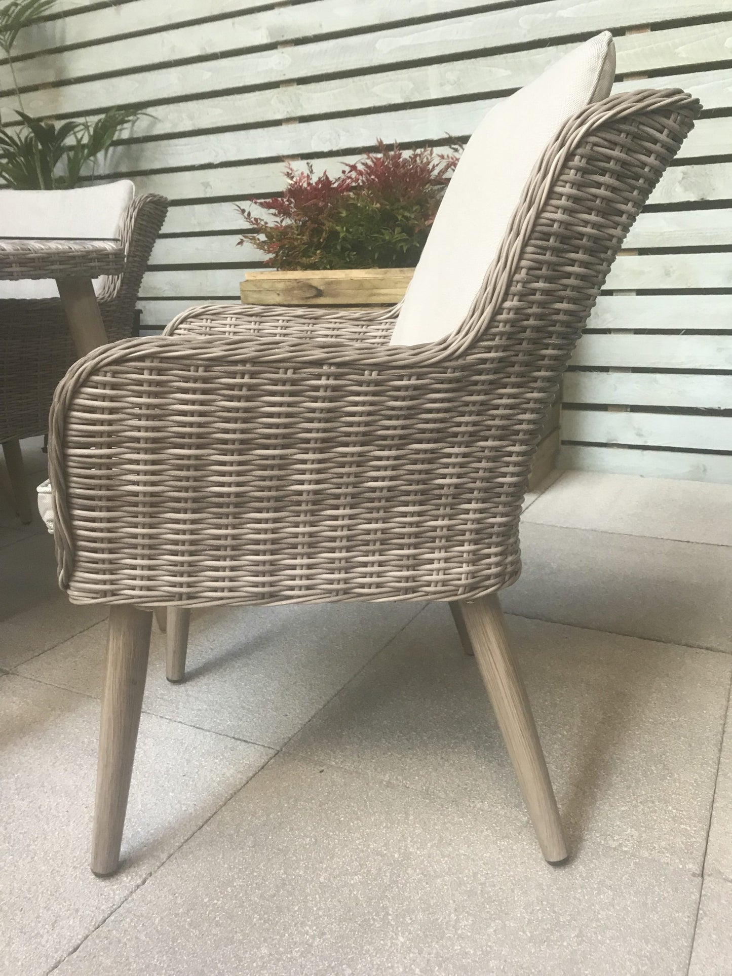 Rattan Rectangular Dining Table + 6 Chairs Set | Danielle | Dani0189