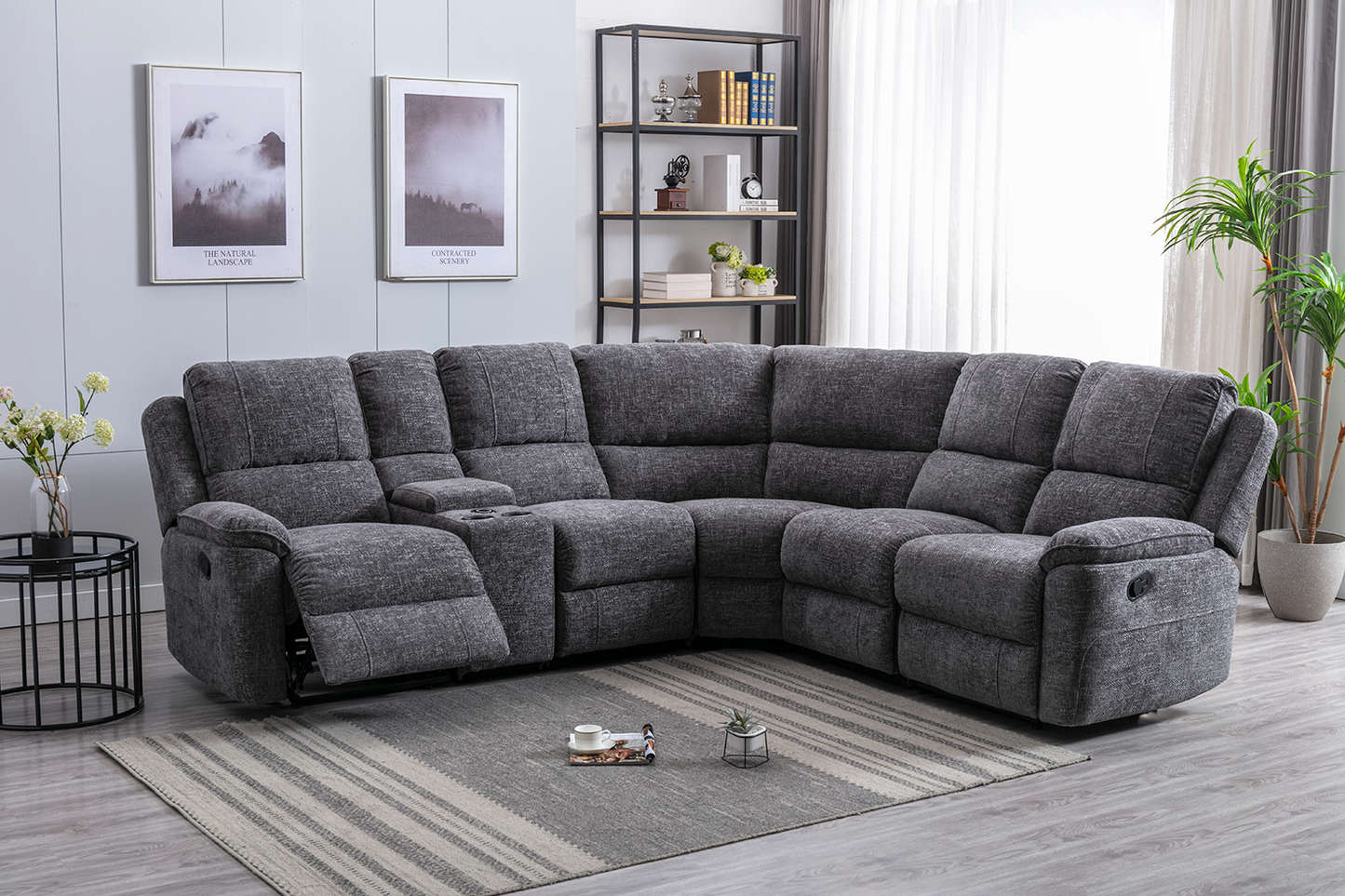 Danielle Manual Recliner Corner Sofa | Exclusive