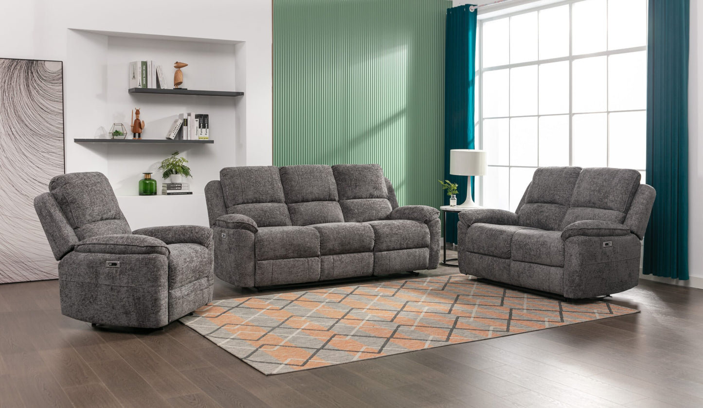 Danielle Electric Recliner Fabric Sofa Collection | Exclusive