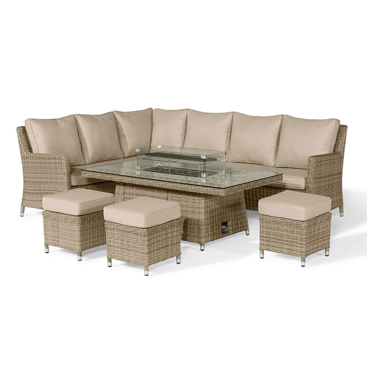 Homeflair - Winchester Corner Rattan Dining Set