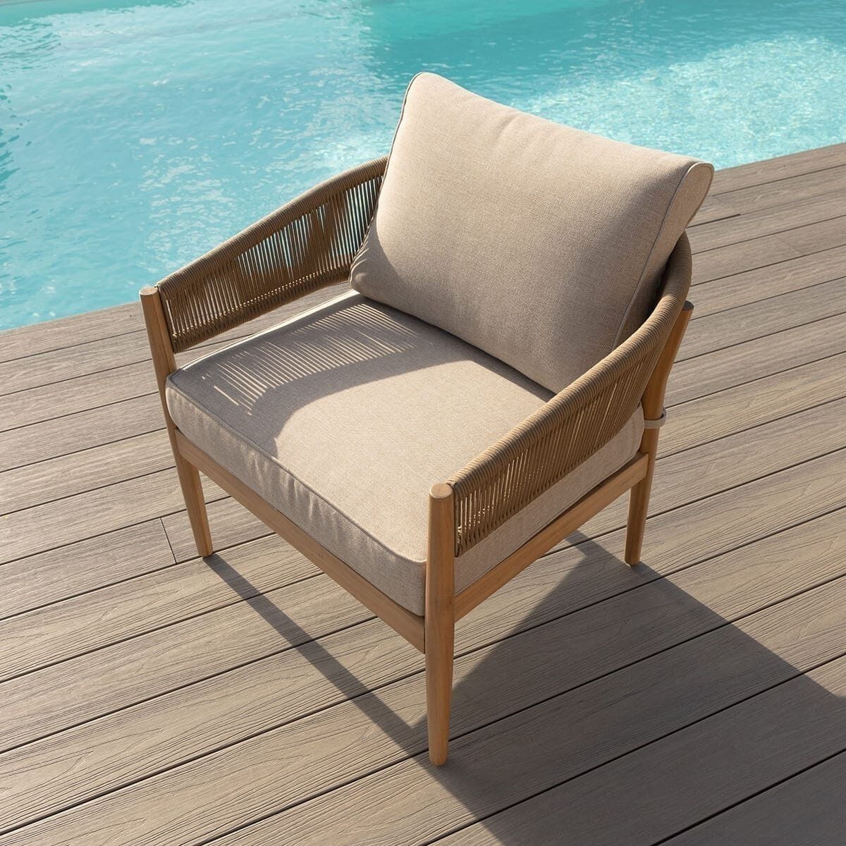 Homeflair - Porto Rope Weave 2 Seat Sofa Set