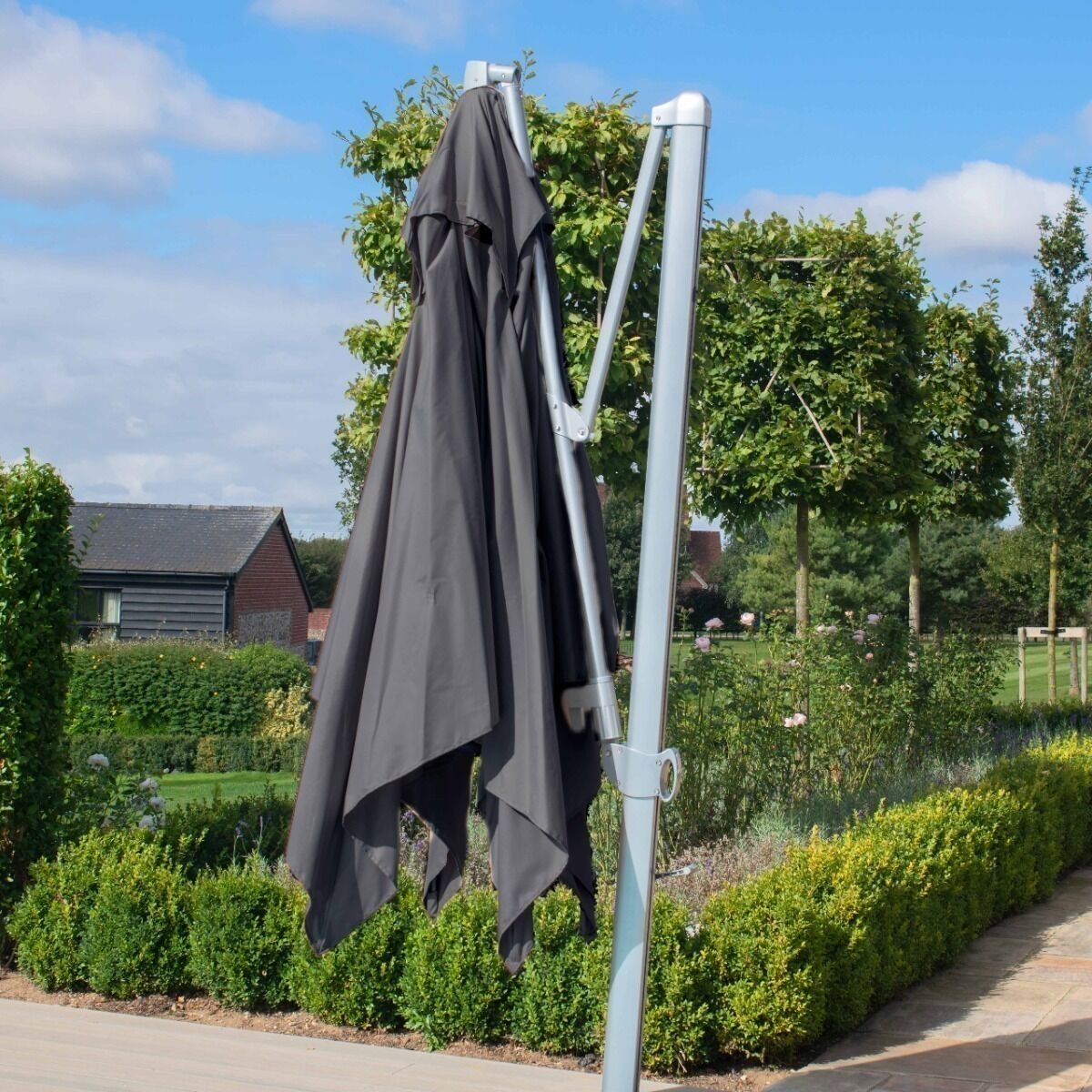 Homeflair -Zeus 3m Square Rotating Cantilever Parasol