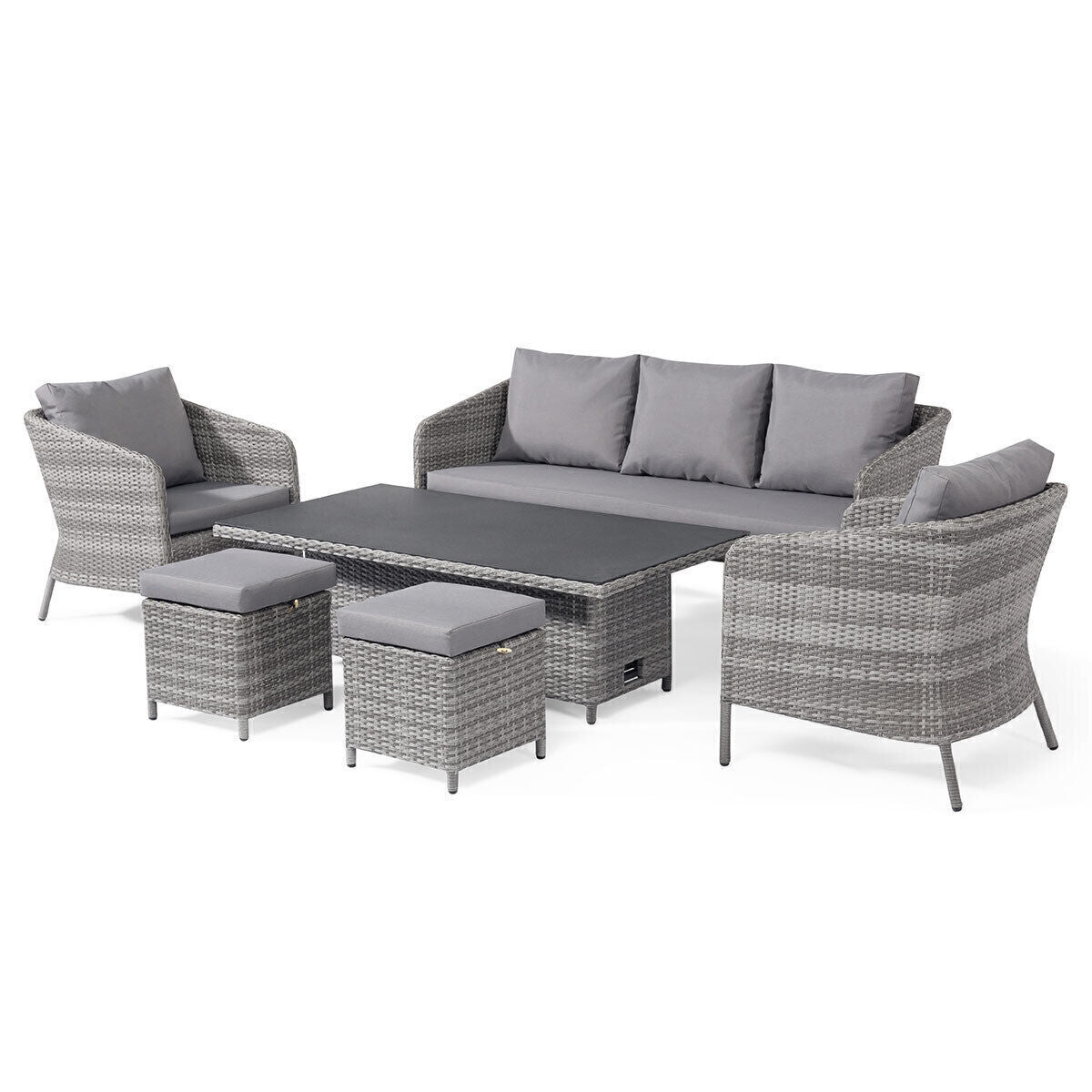 Homeflair - Santorini Sofa Rattan Dining Set