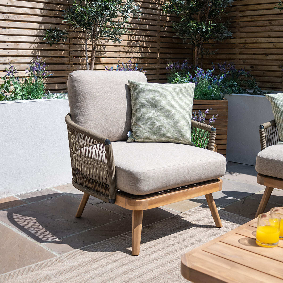 Homeflair - Bali Rope Weave 3 Seat Sofa Set