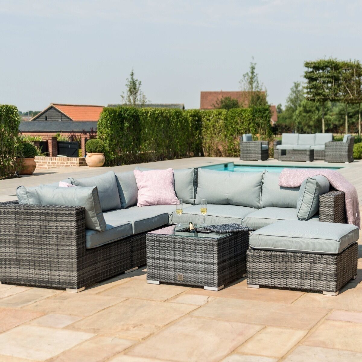 Homeflair - London Rattan Corner Group
