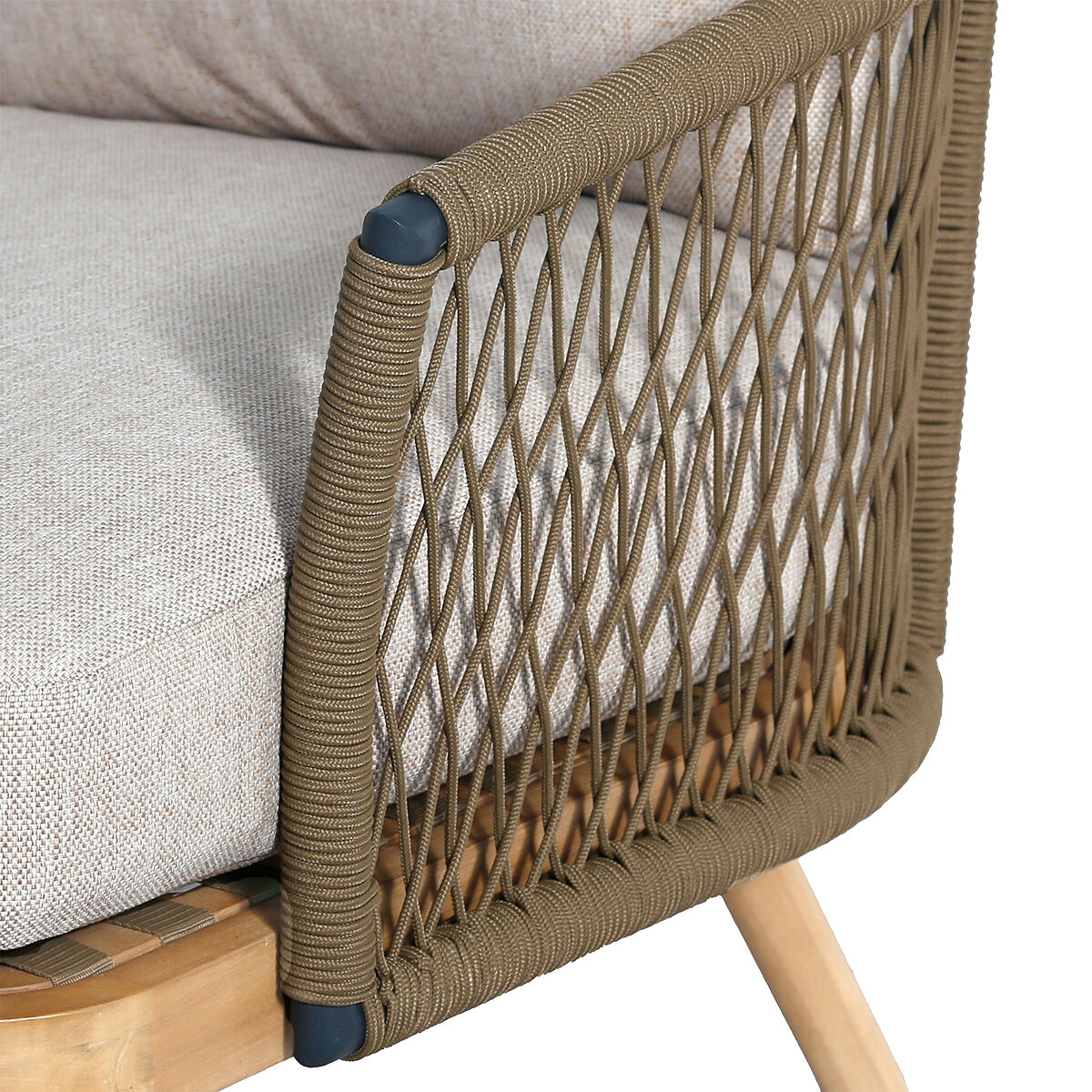 Homeflair - Bali Rope Weave 3 Seat Sofa Set