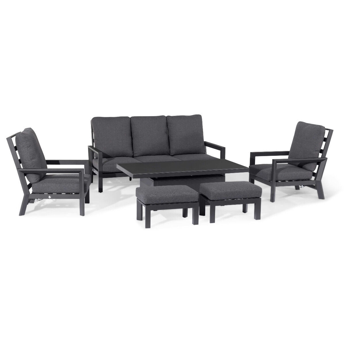 Homeflair - Manhattan Reclining 3 Seat Aluminium Sofa
