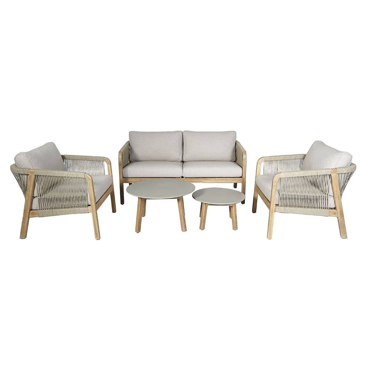 Homeflair - Martinique Rope Weave 2 Seat Sofa Set