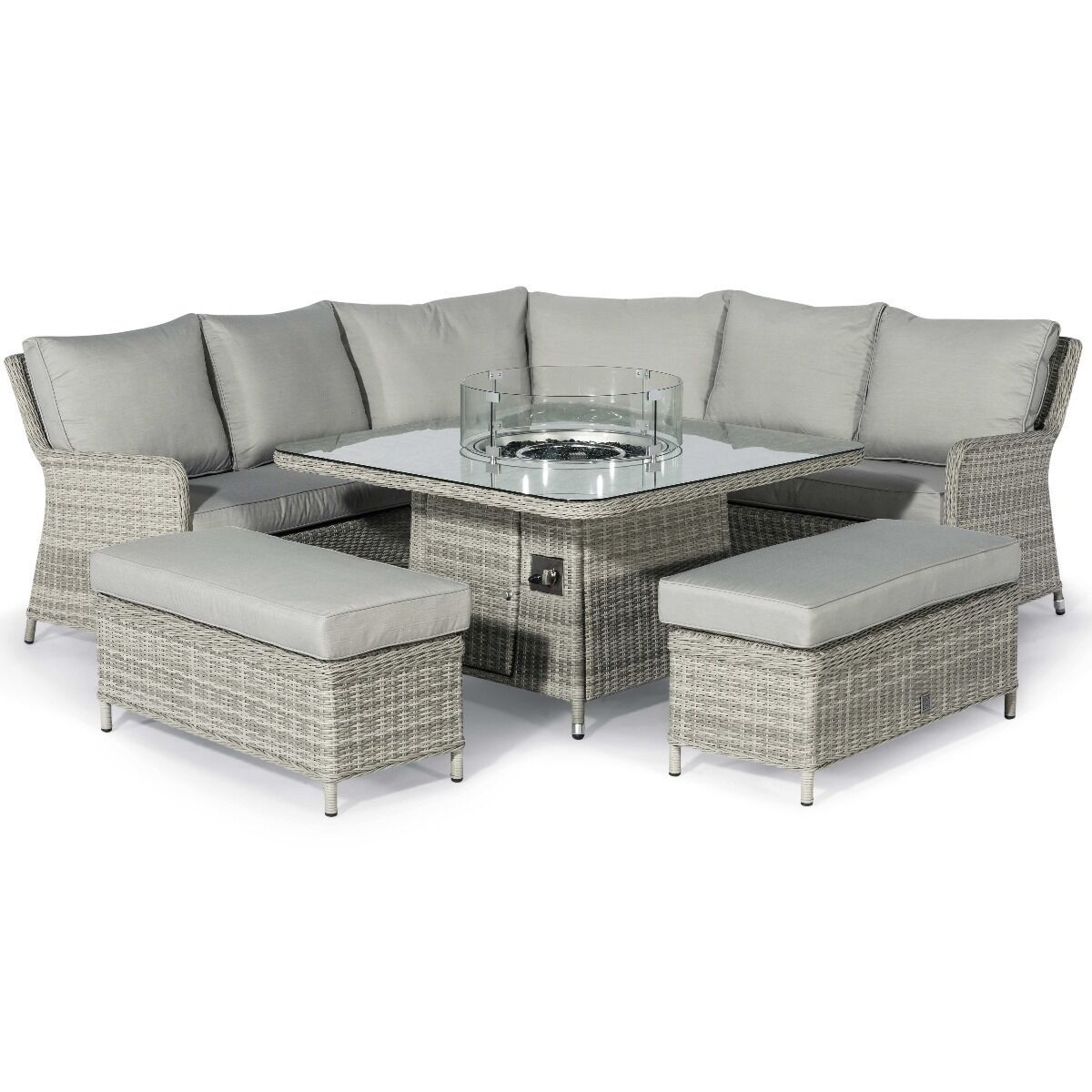 Homeflair - Oxford Royal Rattan Corner Dining Sofa Set