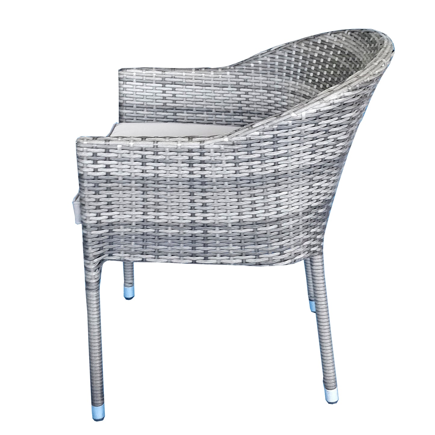Emily Rattan Stacking Chair in Grey | Emil0208