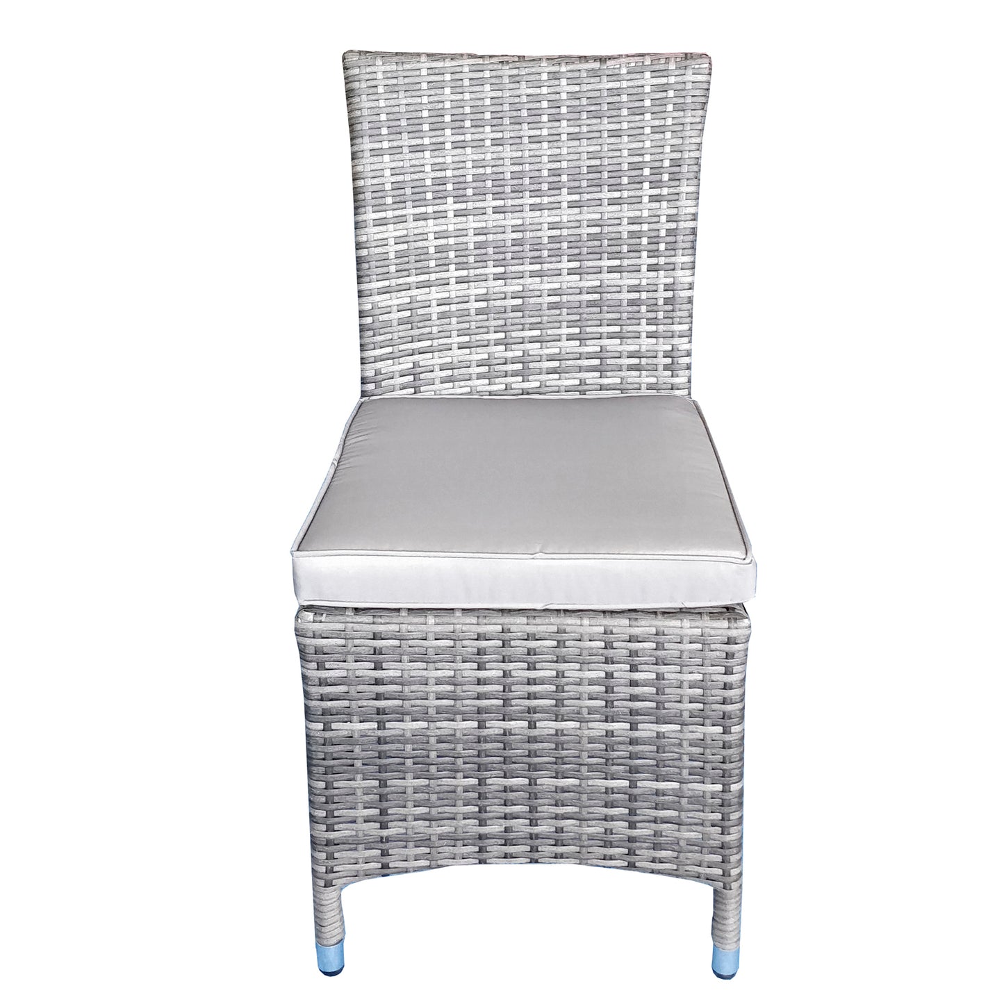 Emily Rattan Armless Chair in Grey | Emil0209
