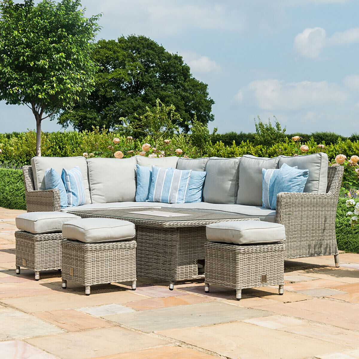 Homeflair - Oxford Corner Rattan Dining Set