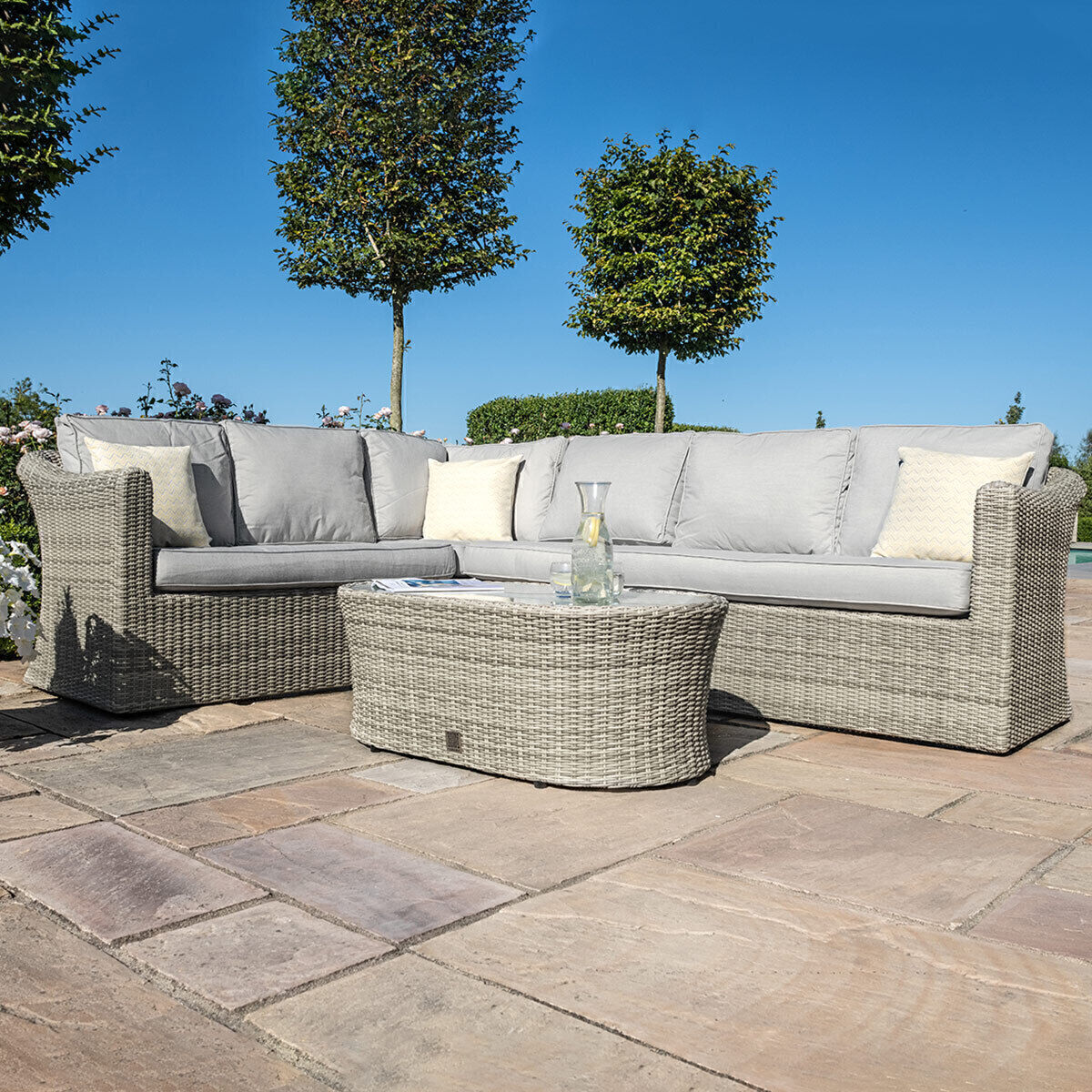 Homeflair - Oxford Large Rattan Corner Sofa Set