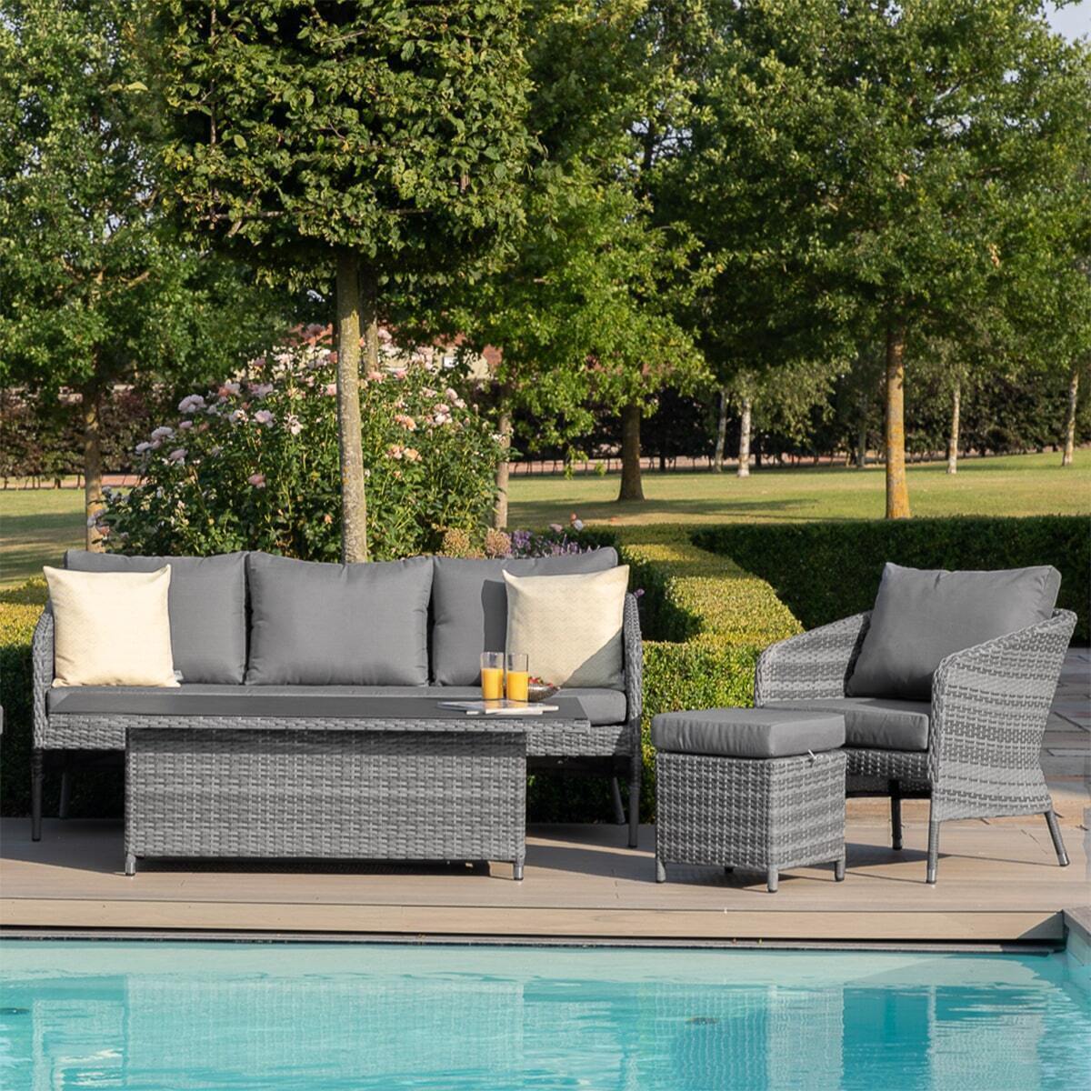 Homeflair - Santorini Sofa Rattan Dining Set