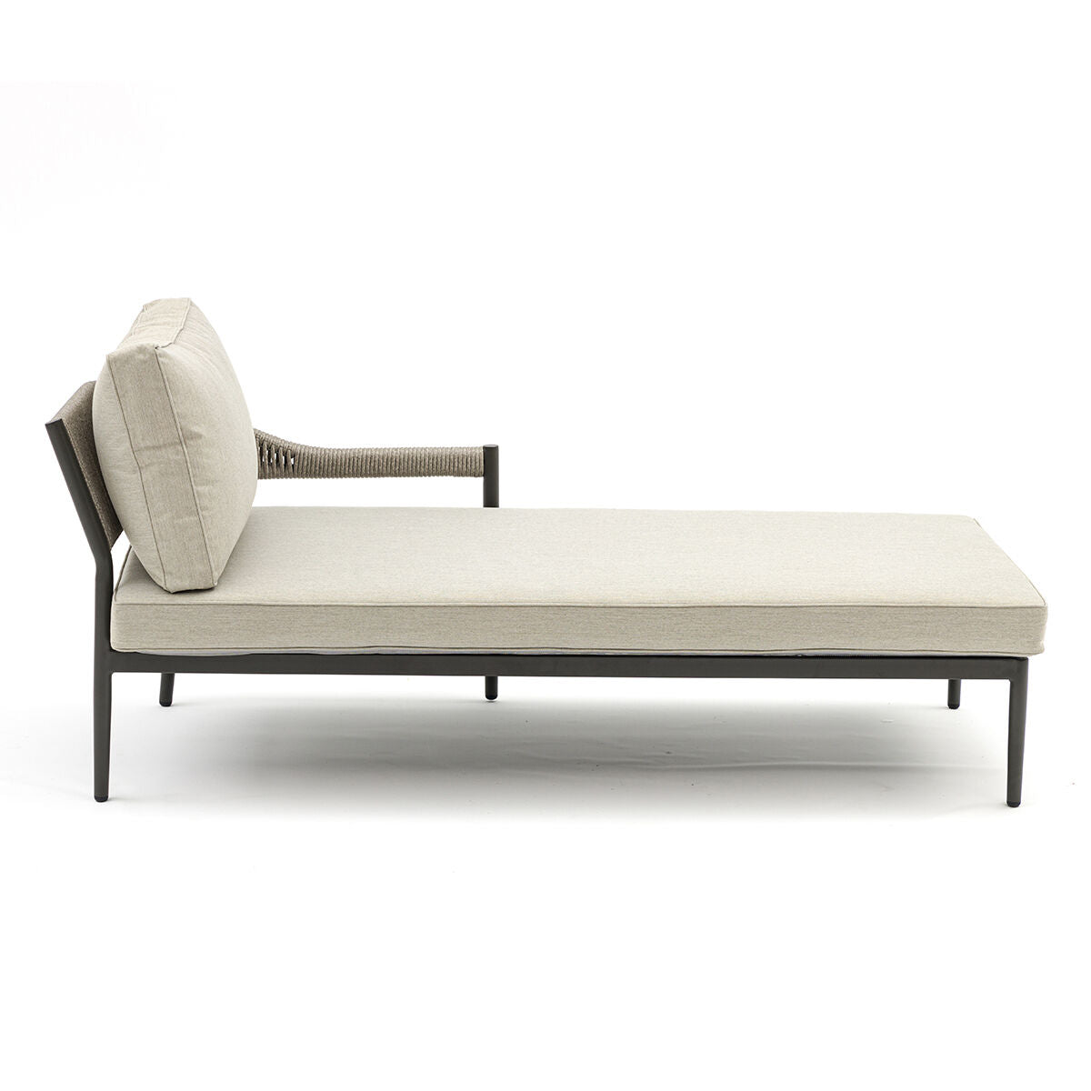 Homeflair - Roma Rope Weave Sunlounger Set