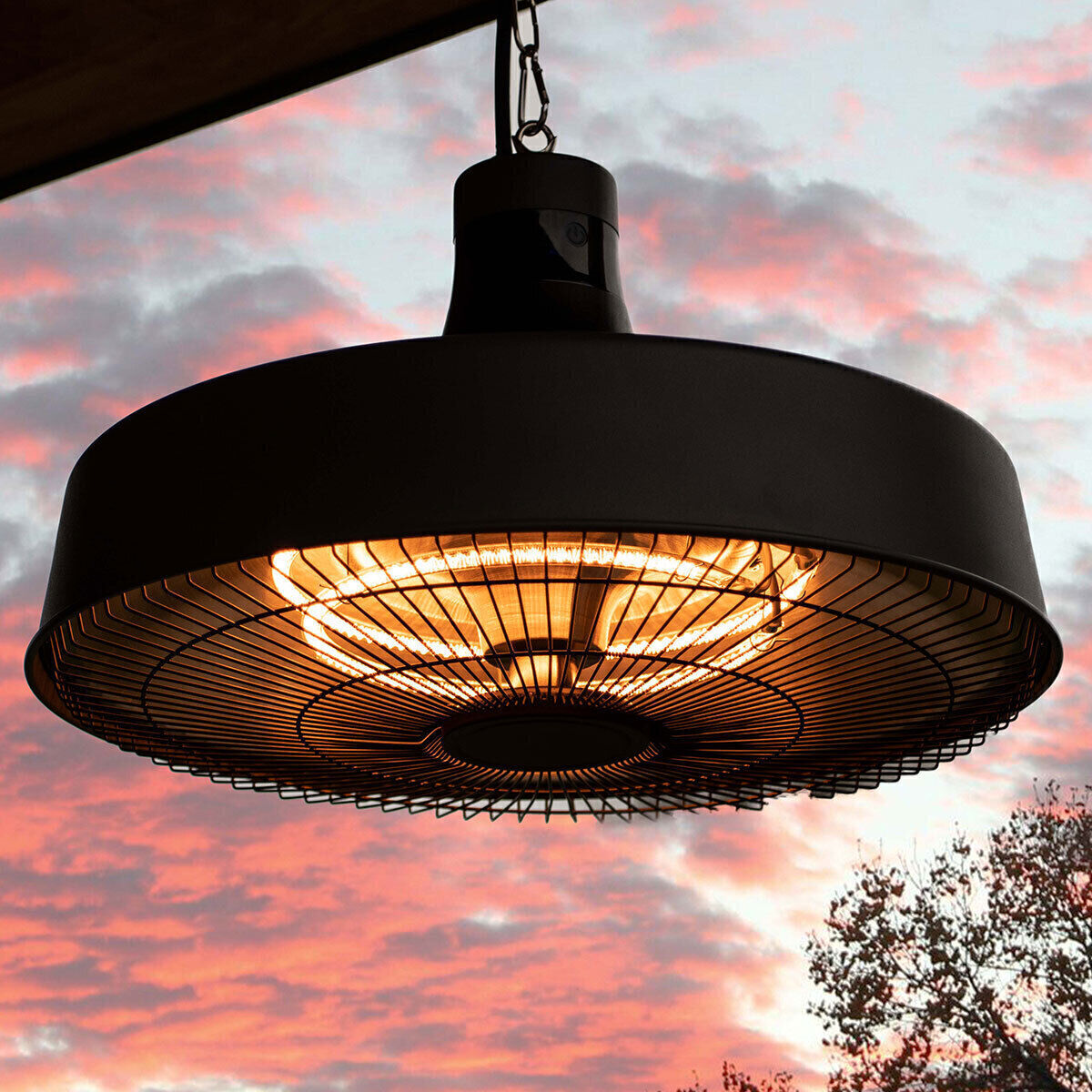 Homeflair -2100W Aurora Pendant Overhang Electric Patio Heater