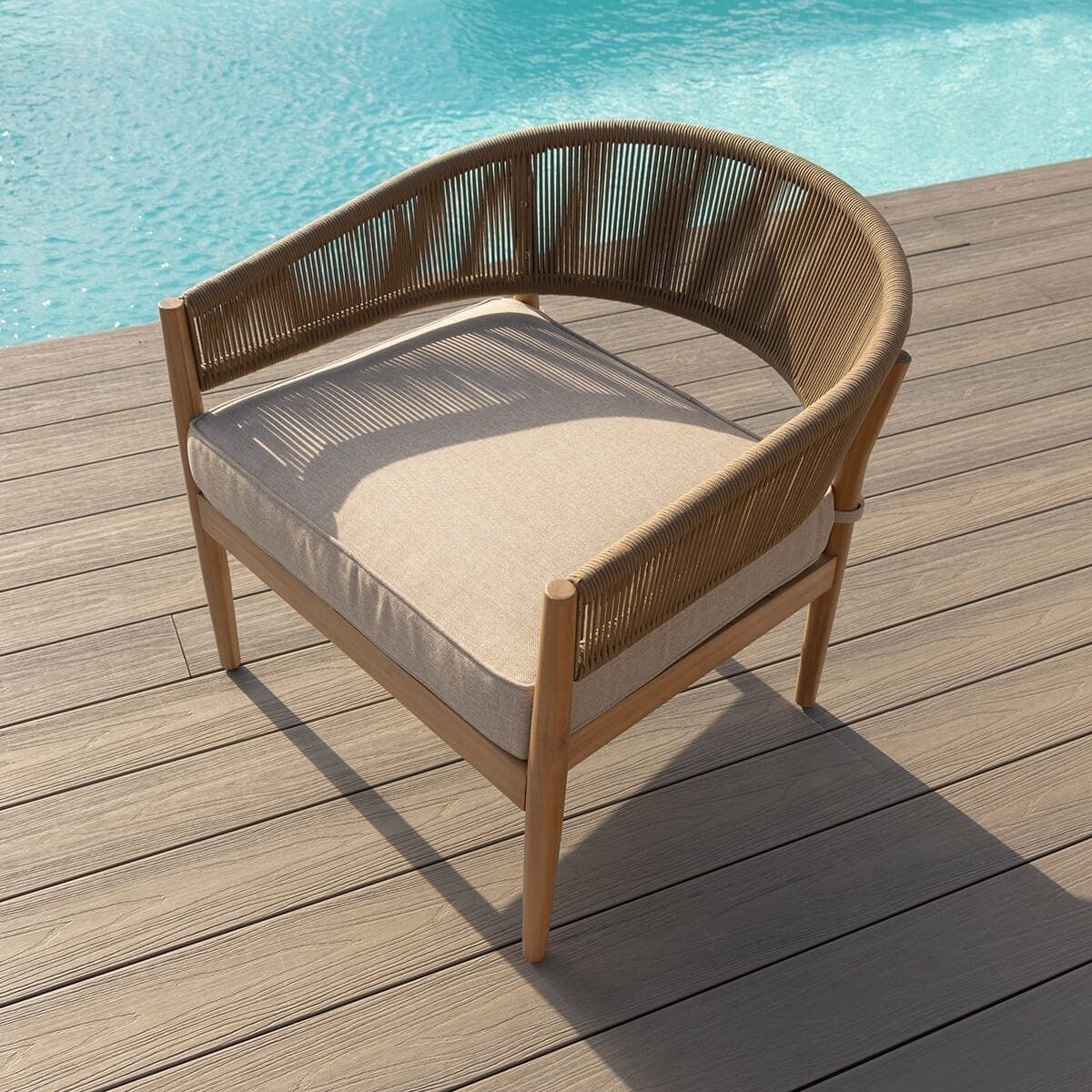 Homeflair - Porto Rope Weave 2 Seat Sofa Set