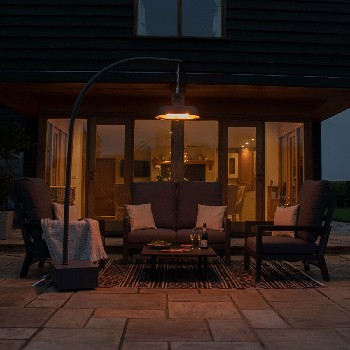 Homeflair -2100W Aurora Pendant Overhang Electric Patio Heater