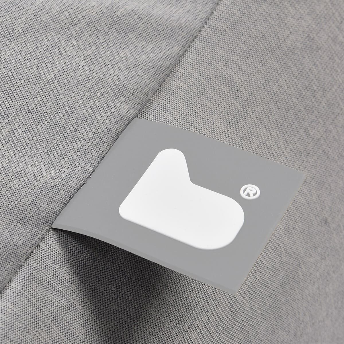 Homeflair - Pastel Bean Box - Pastel Grey