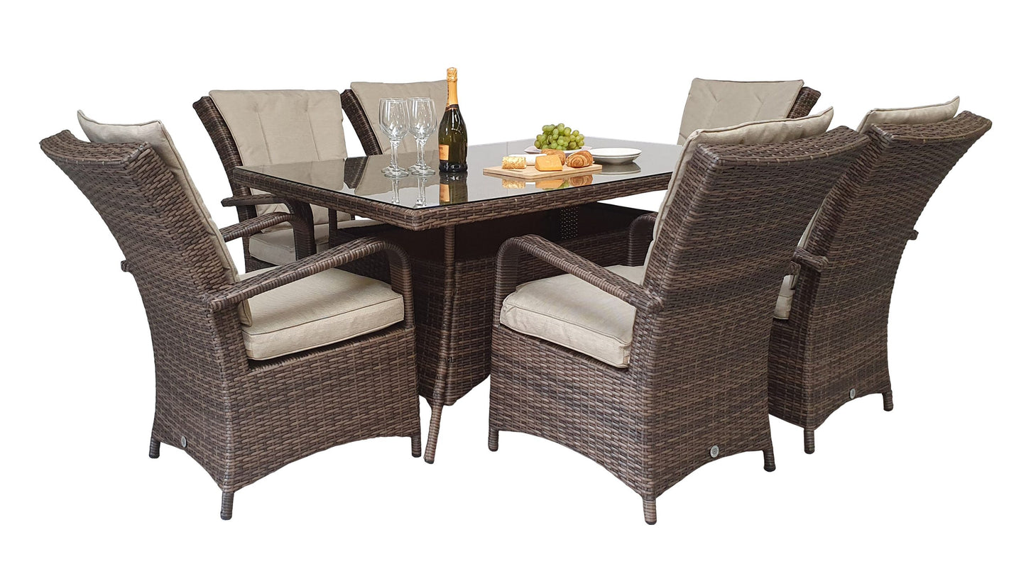 Rattan Table and 6 Chairs Set | Florence | Flor0228_0255