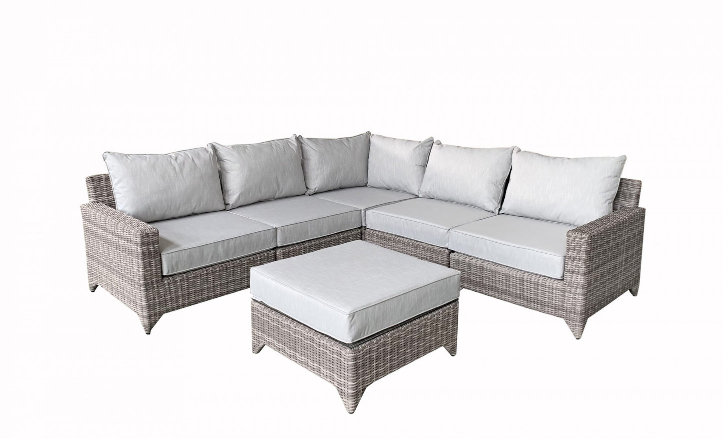 Rattan Helena Modular Corner Sofa in Grey | Hele0310