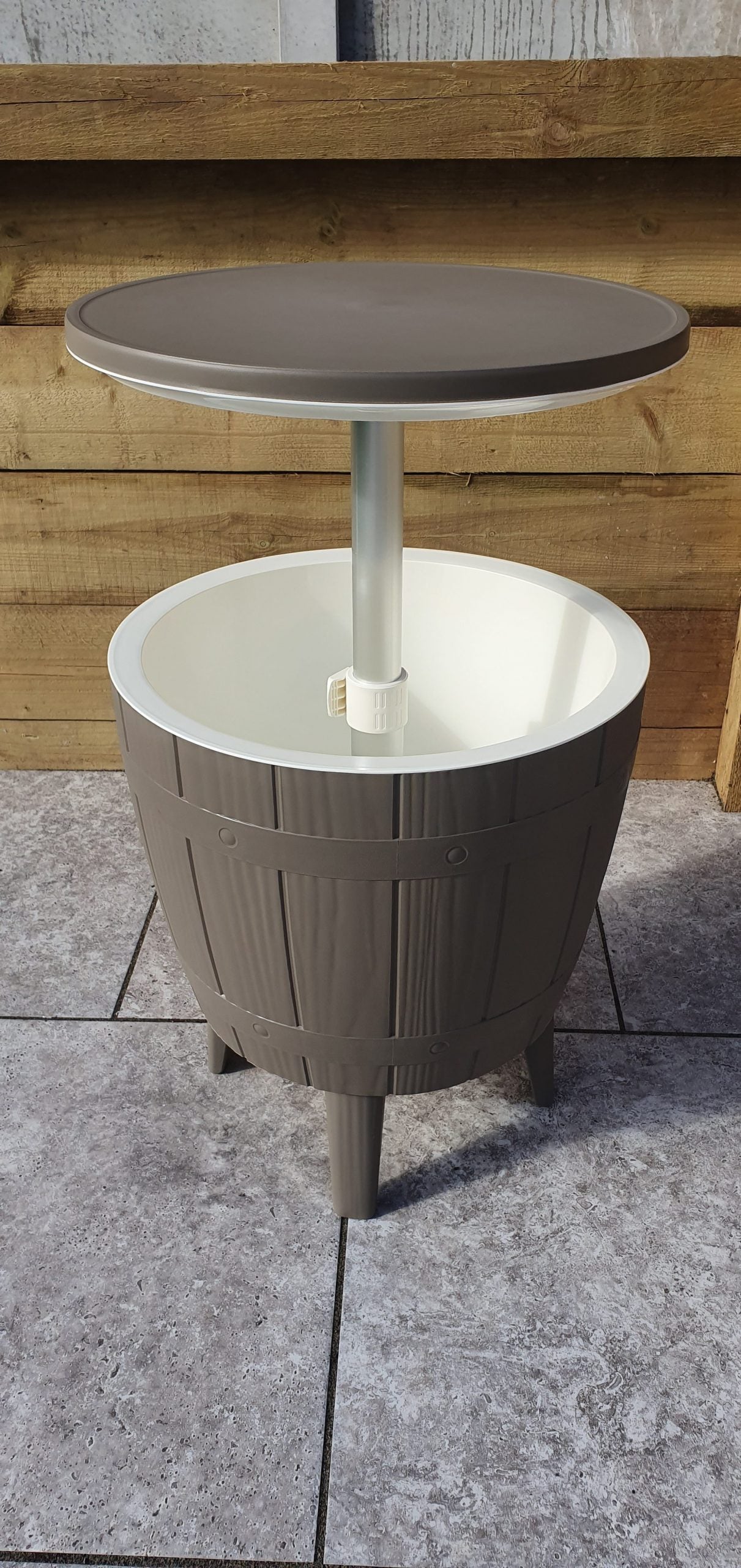 Rattan Barrel Shape Ice Bucket Table | Ice0360