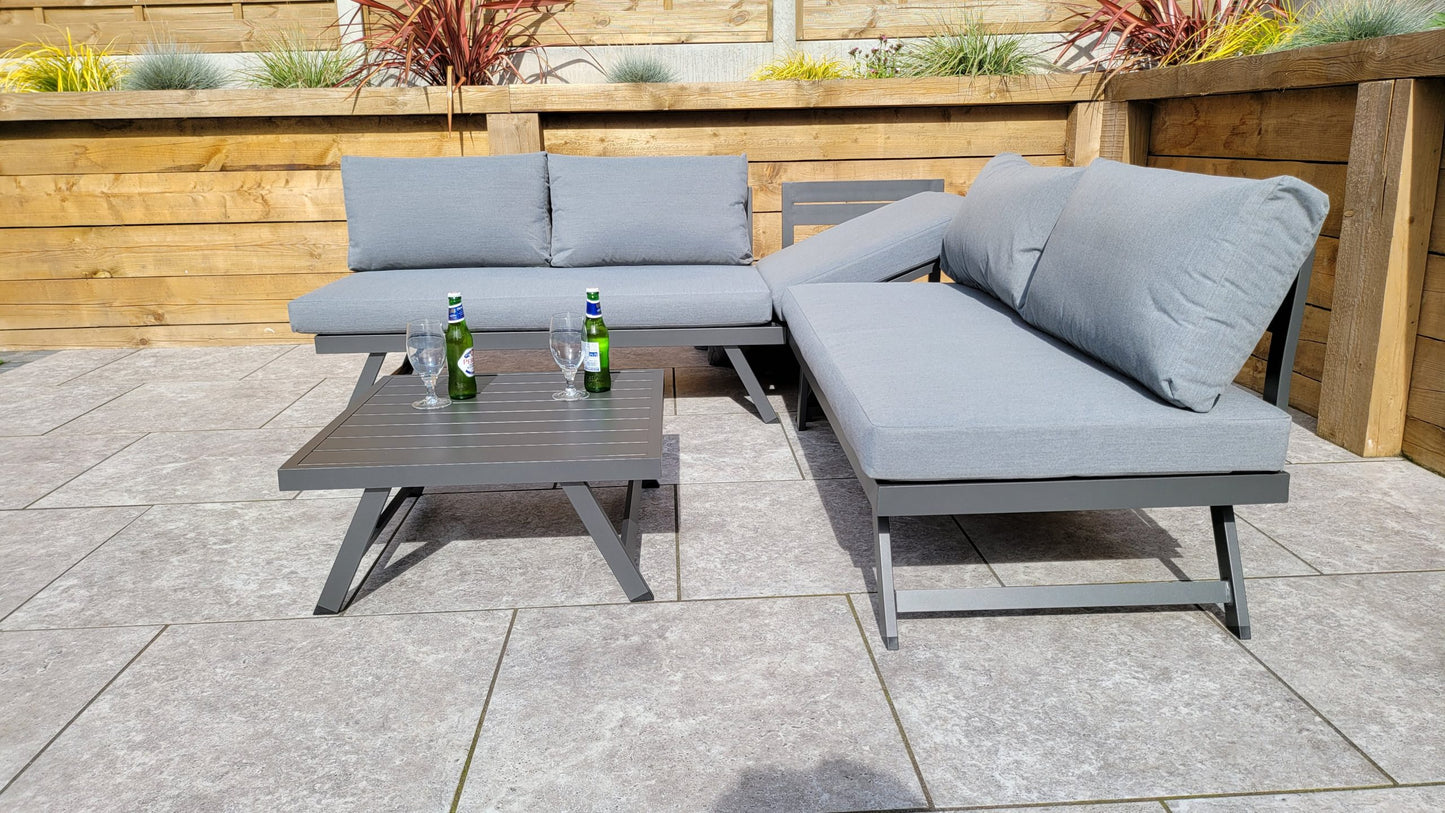 Rattan Corner Sofa Set with Lift up Headrest | Kimmie | Kimm0368