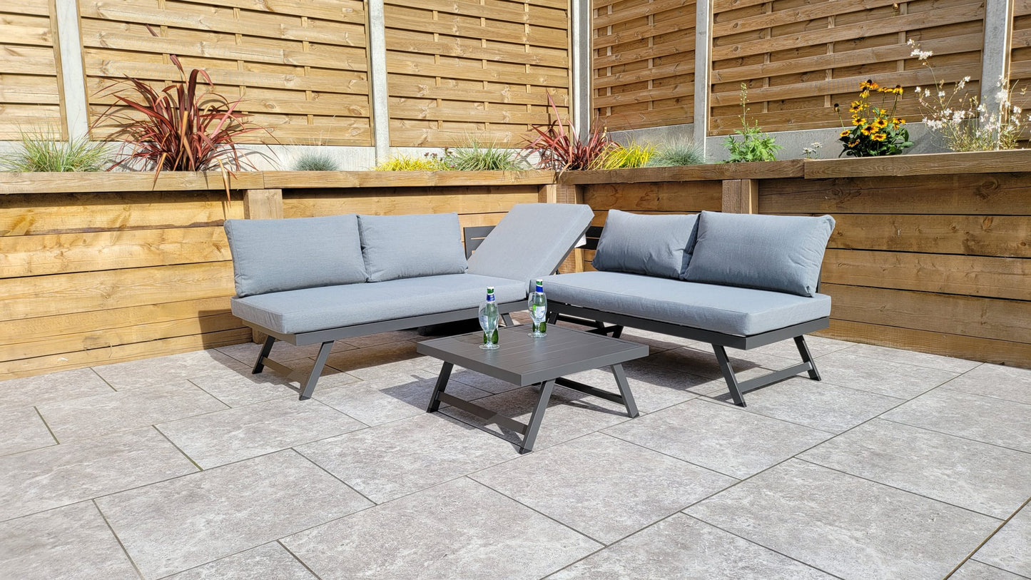 Rattan Corner Sofa Set with Lift up Headrest | Kimmie | Kimm0368