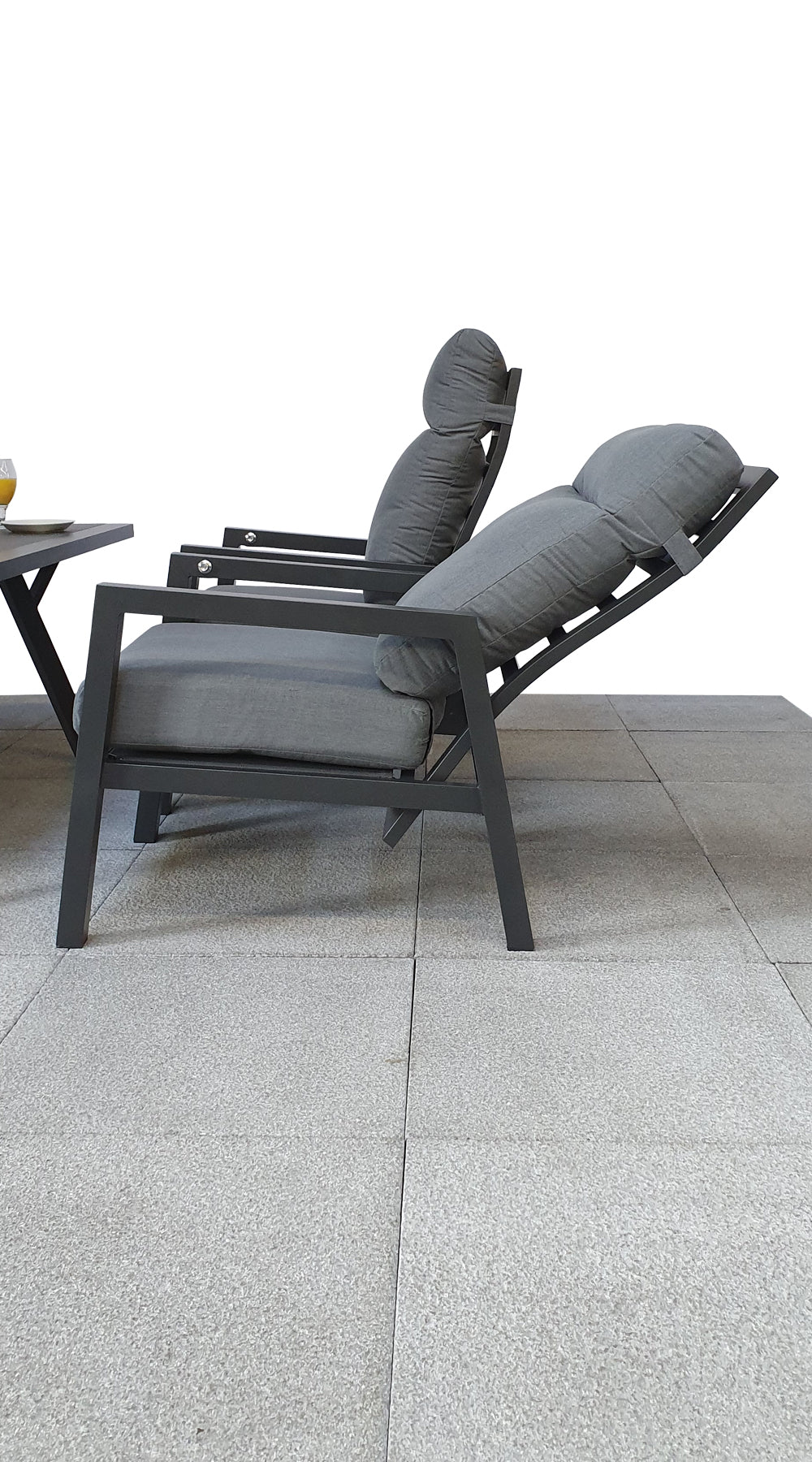 Rattan 3 Seater Sofa with 2 Reclining Chairs | Kimm0370