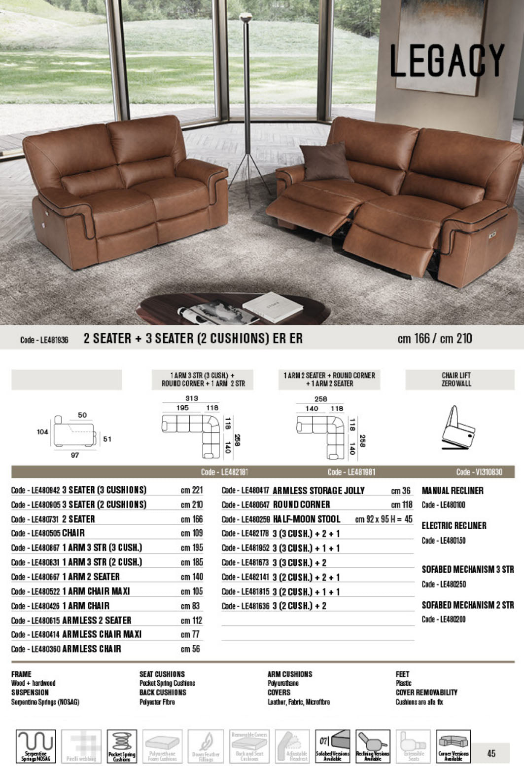 Legacy Leather Sofa Collection | Newtrend Concept Italia