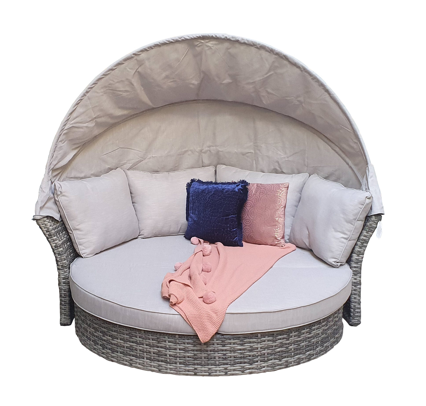Rattan Lily Modular Daybed with Sunroof in Grey | Lily0015