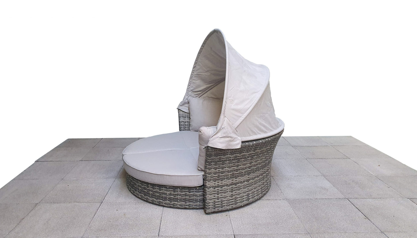 Rattan Lily Modular Daybed with Sunroof in Grey | Lily0015