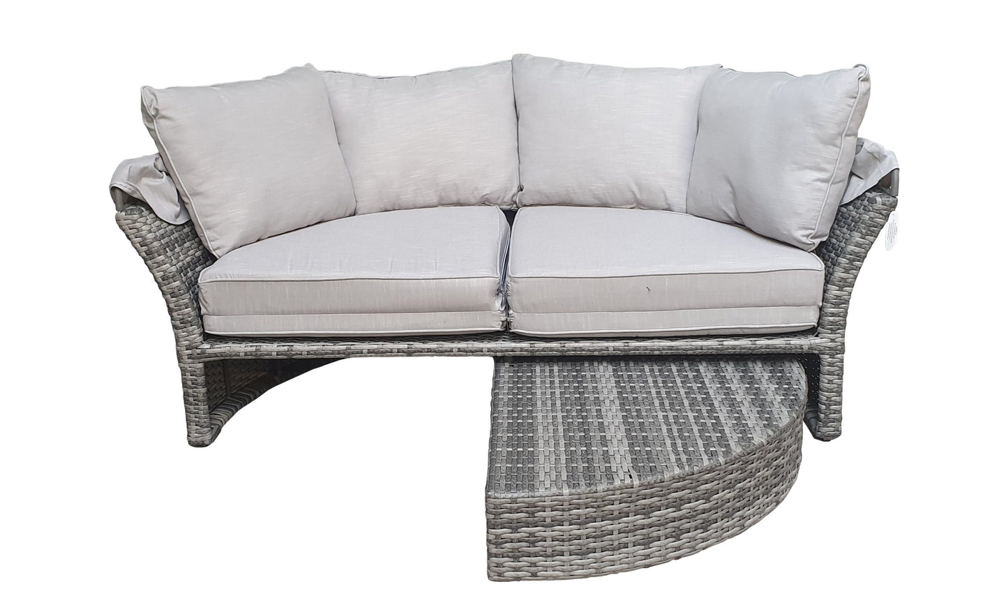 Rattan Lily Modular Daybed with Sunroof in Grey | Lily0015